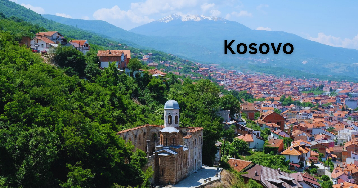 Kosovo Flag image: Exploring Geography, Culture, Language, Cuisine, and Must-Visit Places.